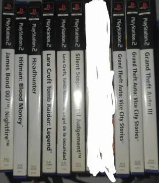 PACK DE 9 JUEGOS DE PISTOLAS PARA PLAYSTATION 2