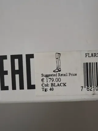 Stivali in pelle nera