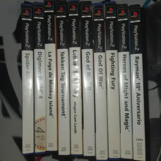 LOTE DE 10 JUEGOS DE AVENTURAS DE PLAYSTATION 2
