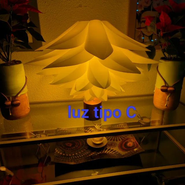 Lámpara Flor de Loto 3 modos