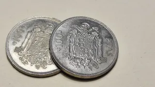 Lote 2 Monedas 100 Pesetas 1975 *76 Juan Carlos I