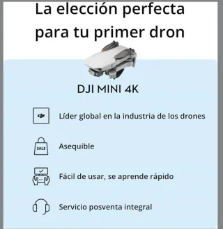 DJI Mini 4K Drone sin usar, urge vender por regalo