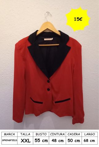 Chaqueta Springfield Roja Talla XXL