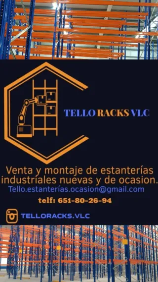 Estanterías metálicas industriales.