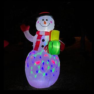 Pupazzo di Neve Gigante LED Muñeco Nieve Inflable
