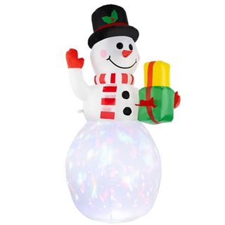 Pupazzo di Neve Gigante LED Muñeco Nieve Inflable