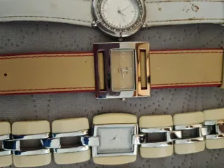 Lote 6Relojes Mujer Blanco y Plateado