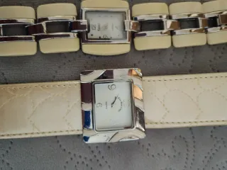 Lote 6Relojes Mujer Blanco y Plateado