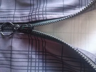 Cazadora de entretiempo a cuadros