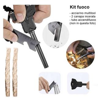 Kit sopravvivenza survival emergenza outdoor EDC