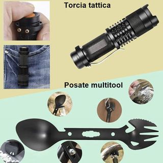 Kit sopravvivenza survival emergenza outdoor EDC