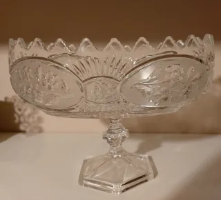 Centro tavola vintage in vetro