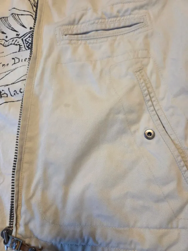 Cazadora Diesel estilo motero Beige