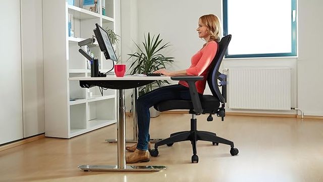ALPHA HOME silla ergonómica malla respaldo medio