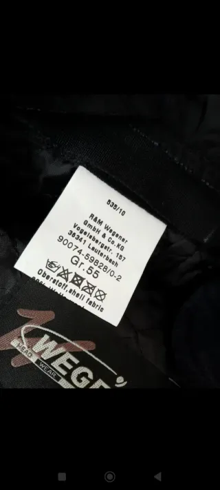 Gorra Wegener Talla 55 Gore-Tex Orejeras,nueva.