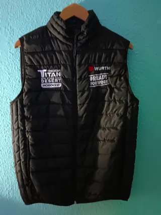 Chaleco acolchado Wurth Titan Desert Negro