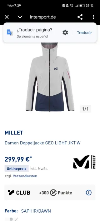 Chaqueta Millet Geo Light Jkt Mujer