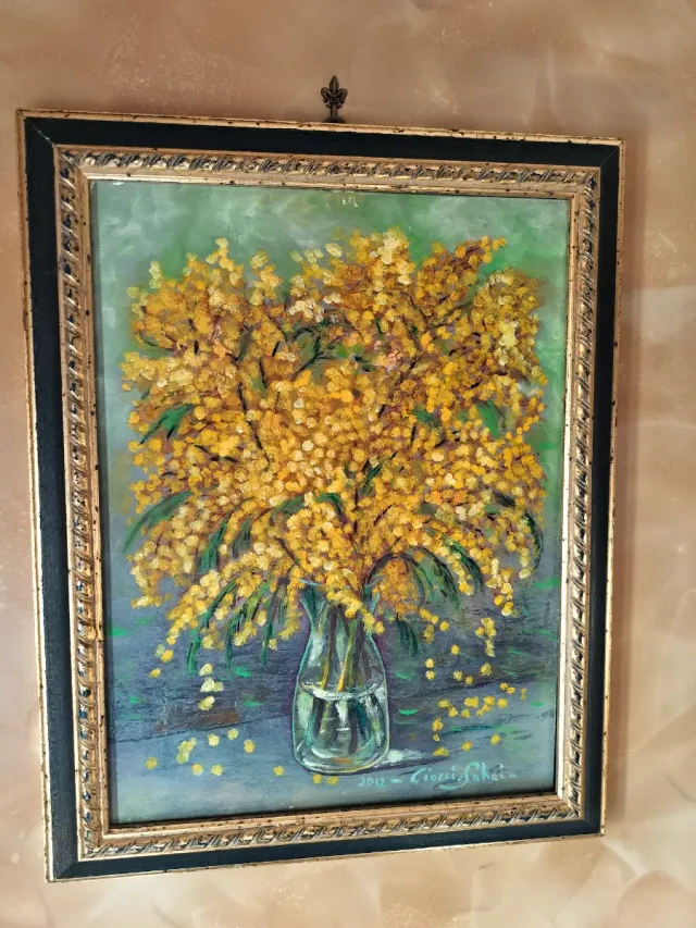 Quadro Mimosa con Cornice
