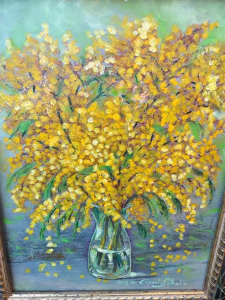 Quadro Mimosa con Cornice