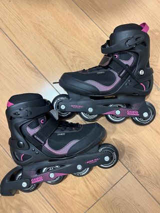Patinetes Oxelo Talla 39 Negro/Rosa