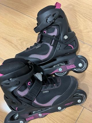 Patinetes Oxelo Talla 39 Negro/Rosa