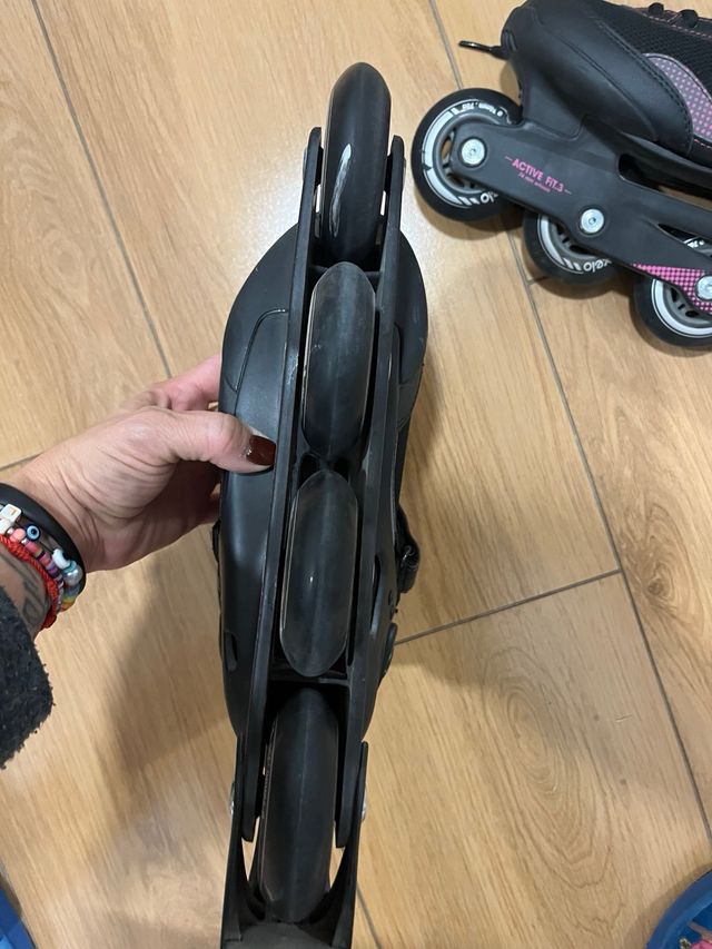 Patinetes Oxelo Talla 39 Negro/Rosa