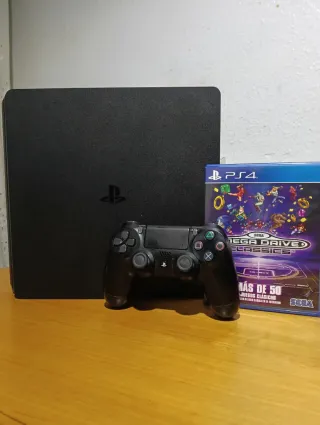 PS4 SLIM 1T+ MANDO+JUEGO✅