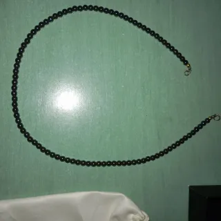 Collar Gucci Perlas Negras.