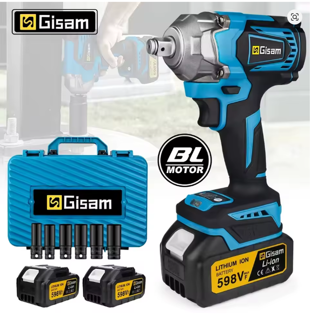 Llave de Impacto Gisam 1200 NM BL Motor