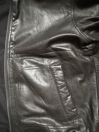 Chaqueta de cuero Zara Talla L