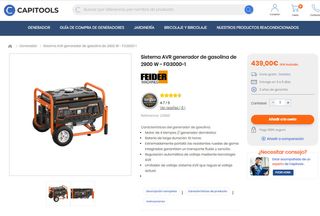 GENERADOR ELÉCTRICO GASOLINA 2900W