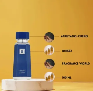 Perfume Azzure Aoud French Avenue Azul/Plata