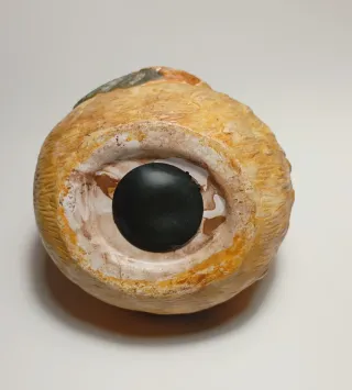 Salvadanaio gallina in terracotta