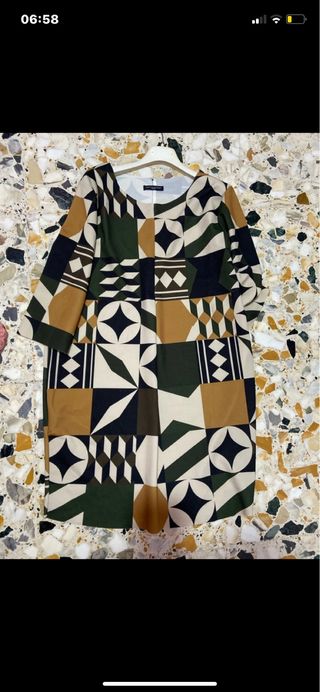 Abito Made in Italia fantasia geometrica