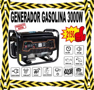 GENERADOR GASOLINA 3000W - 6.5CV