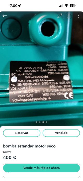 Bomba de agua Wilo Vero IPL 32