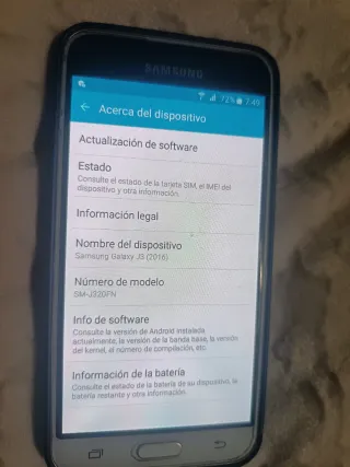 Samsung Galaxy J3 2016 Plata/Blanco