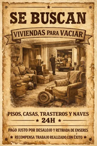 Vaciado y recogida de enseres en domicilios.