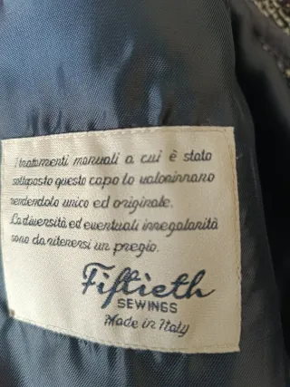 Cappotto lana uomo blu e oro in ottime condizioni