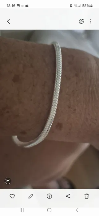 Pulsera Plata Ley Nueva