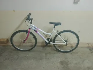Bicicleta 26 Blanca y Rosa