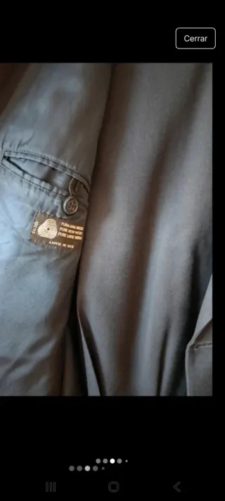 Traje de lana virgen azul