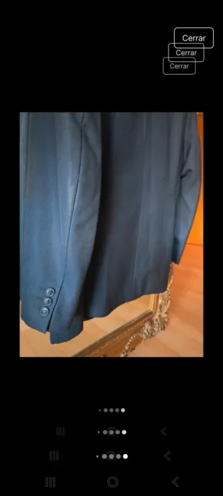 Traje de lana virgen azul