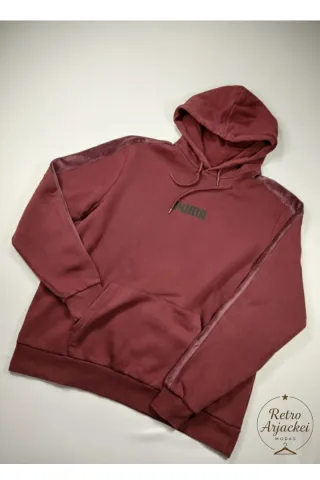 Sudadera Puma Borgoña Talla XL con Detalles Velvet