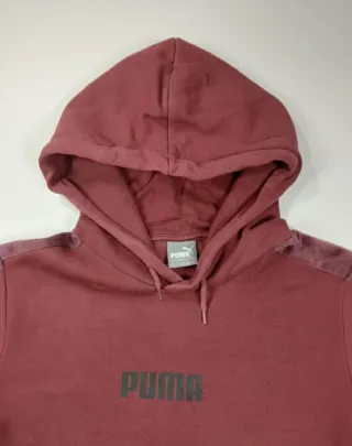 Sudadera Puma Borgoña Talla XL con Detalles Velvet