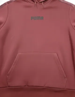 Sudadera Puma Borgoña Talla XL con Detalles Velvet