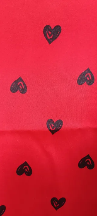 Camisón tirantes rojo con corazones