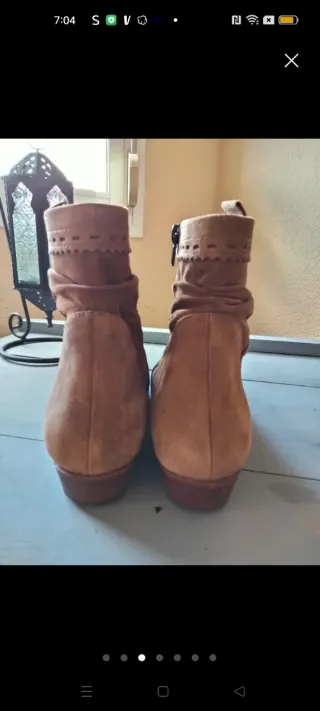 Botines de piel para chica