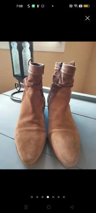 Botines de piel para chica