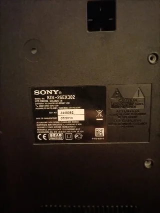 TV Sony BRAVIA 32" Plata/Negro/Funciona bien